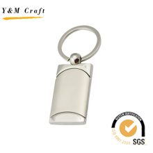 Porte-clés en métal blanc en gros d&#39;usine (Y02463)